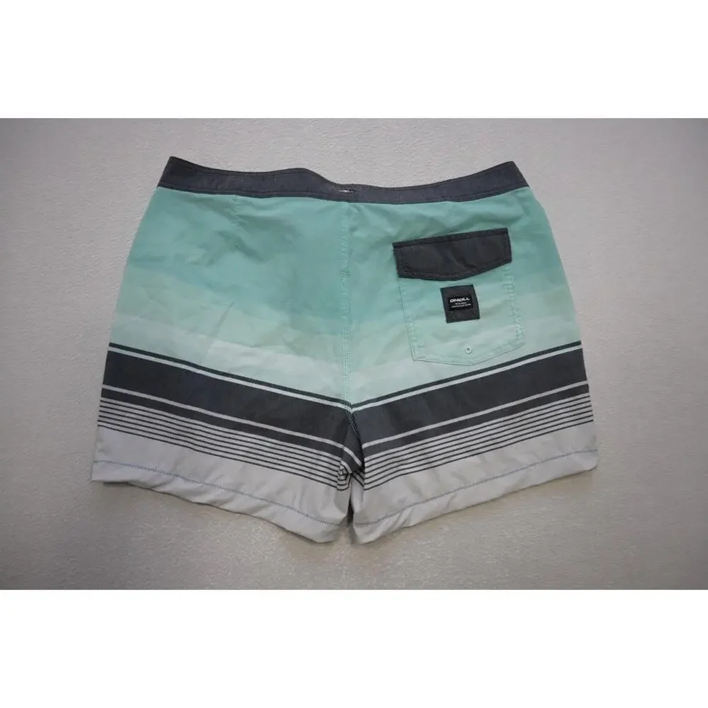 Oneill Board Shorts Striped Athletic Surf‎ Performance 5.5